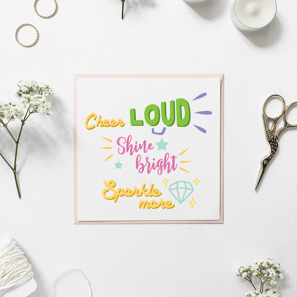 Cheer Loud – 3D Lightbox SVG File for Cricut & Silhouette