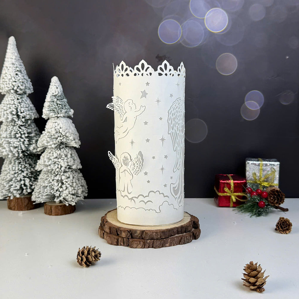 Angel – 3D Lightbox SVG File for Cricut & Silhouette