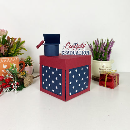 Graduation 4 – 3D Box SVG File for Cricut & Silhouette