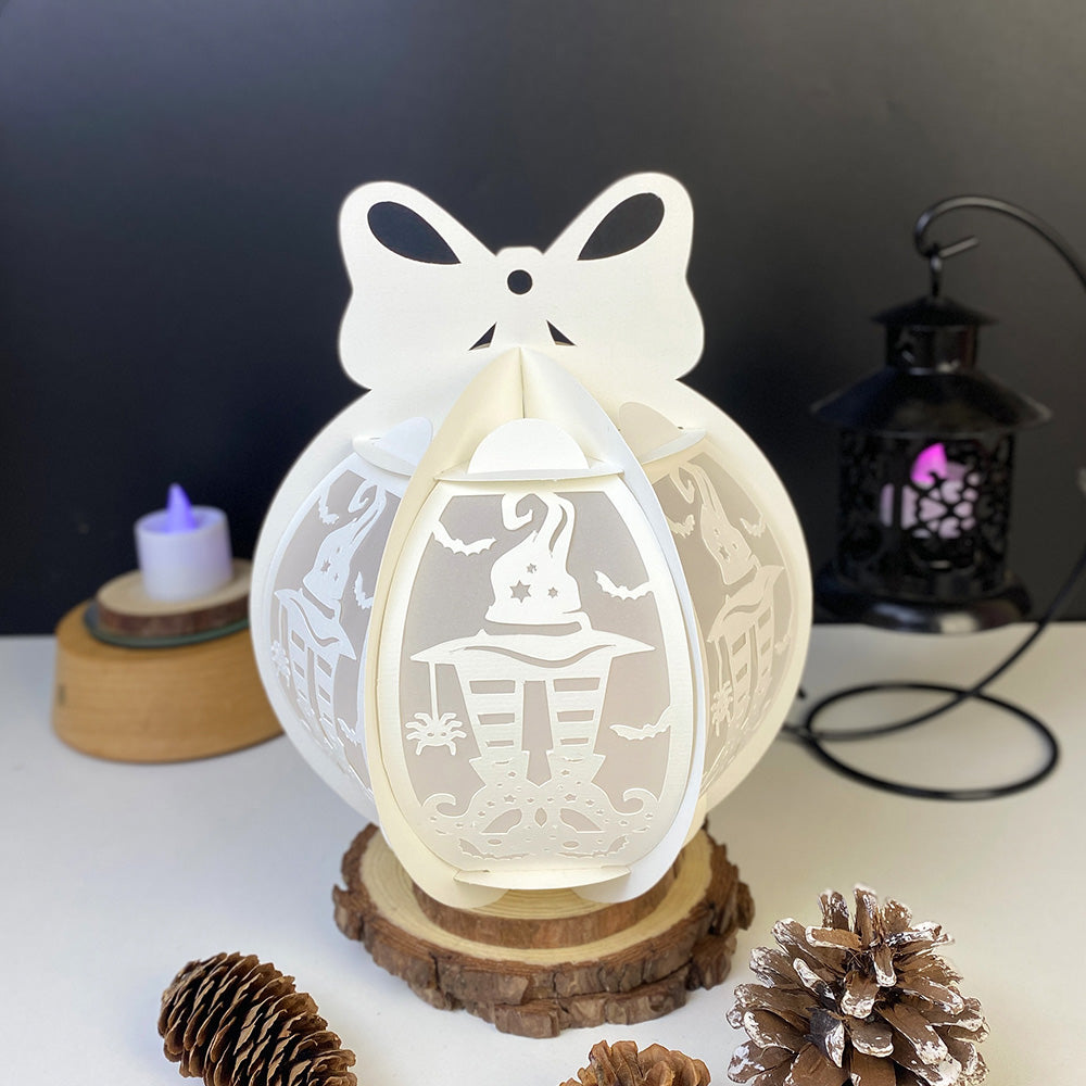 Witch Shoes – 3D Lantern SVG File for Cricut & Silhouette