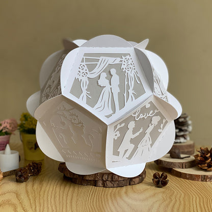 Love 1 – 3D Lantern SVG File for Cricut & Silhouette