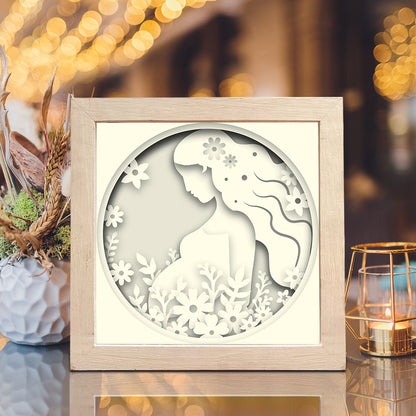 Pregnancy Mother – 3D Paper Cut Shadow Box File - Cricut File - (8x8 inches) - VEKTOR KRAFT
