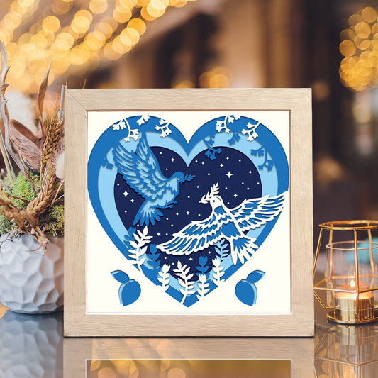 Dove – 3D Shadow Box SVG File for Cricut & Silhouette