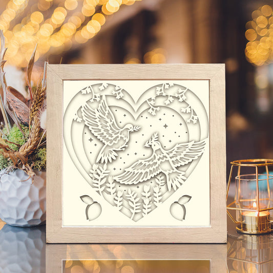 Dove – 3D Shadow Box SVG File for Cricut & Silhouette