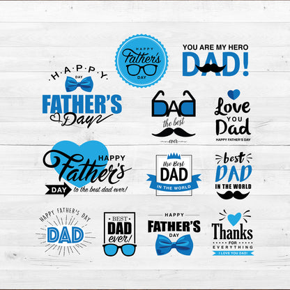 Father's Day 2 – 3D Lightbox SVG File for Cricut & Silhouette