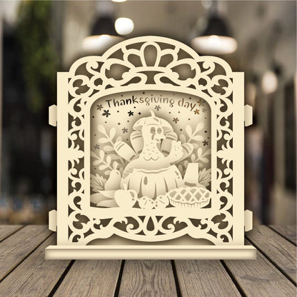 Thanksgiving Day 1 – 3D Pop-Up Card SVG File for Cricut & Silhouette