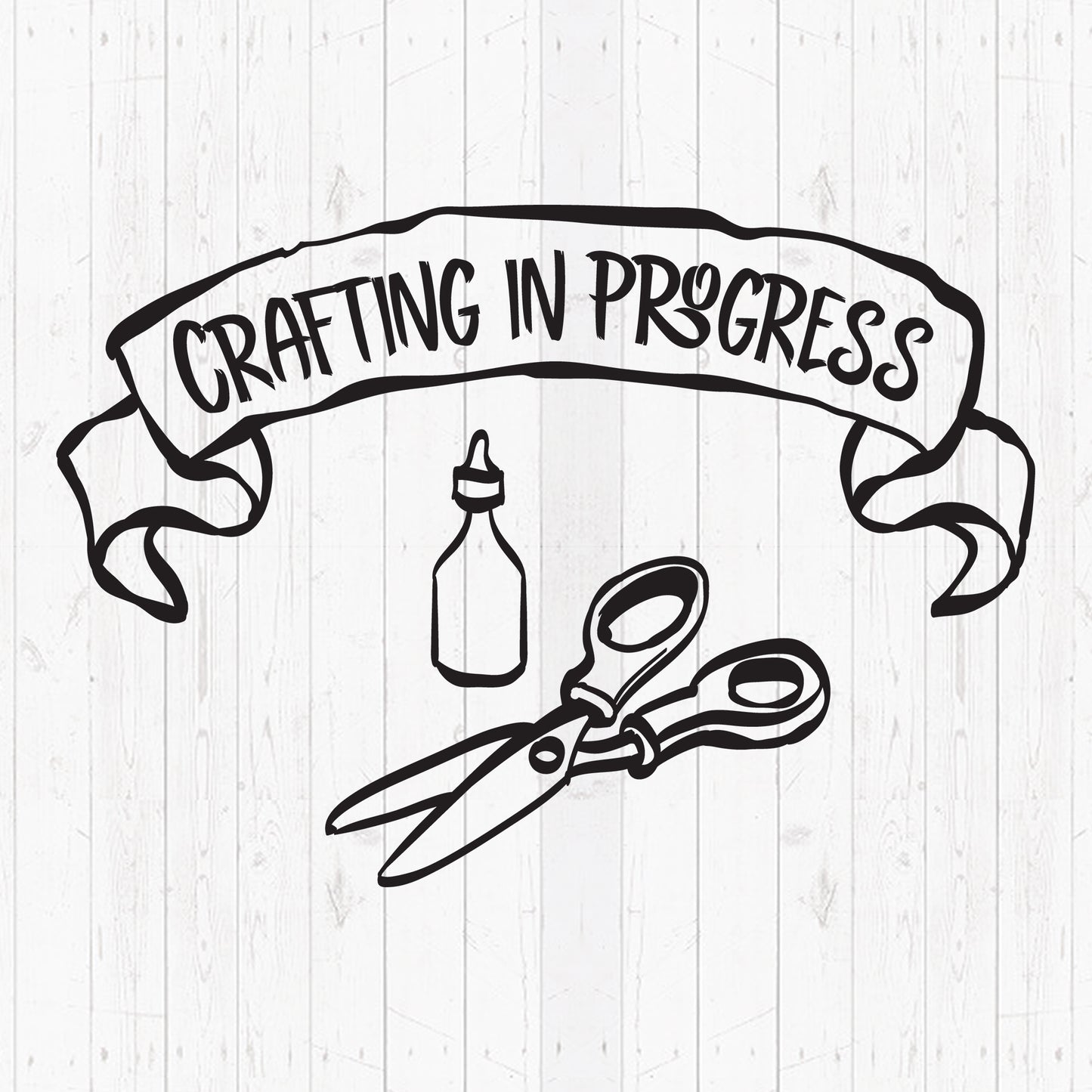 Crafting In Progress - Cricut File - VEKTOR KRAFT