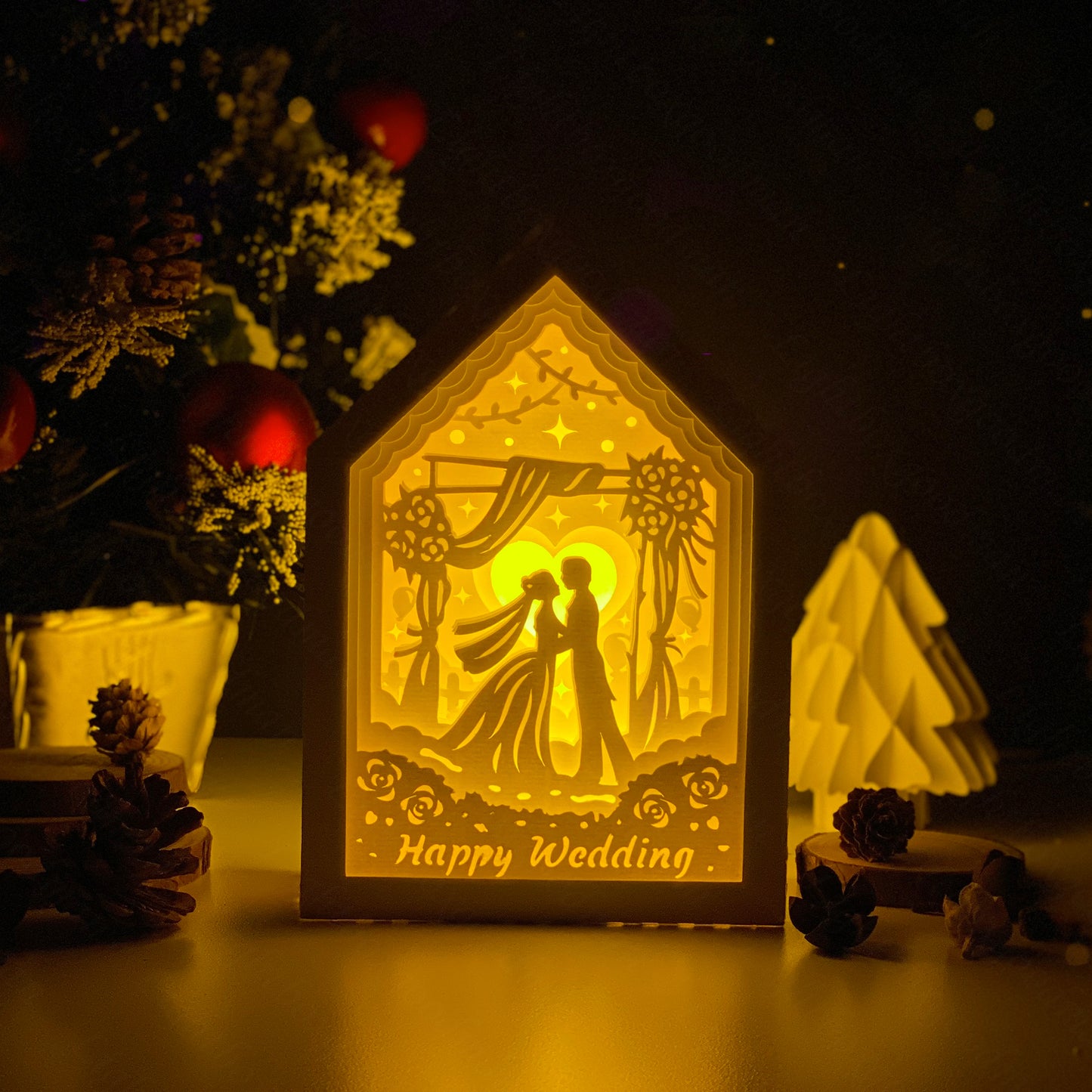 Wedding 1 – 3D Box SVG File for Cricut & Silhouette