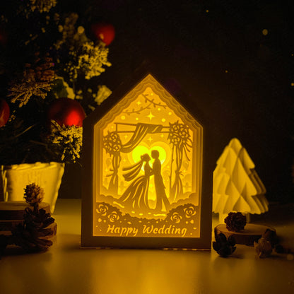 Wedding 1 – 3D Box SVG File for Cricut & Silhouette