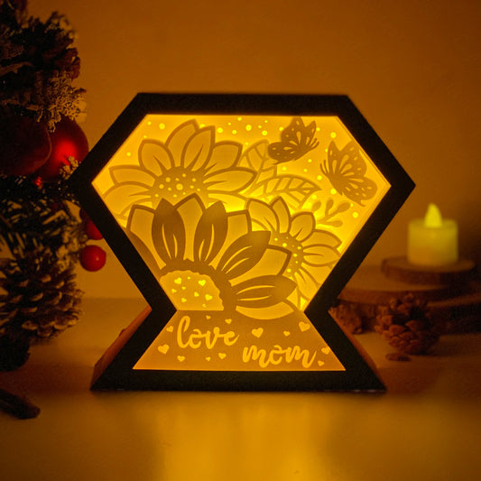 Mother's Day 5 – 3D Diamond Box  File - Cricut File - VEKTOR KRAFT