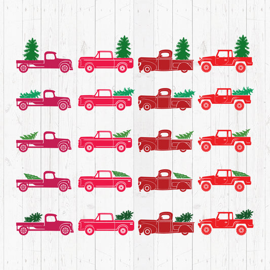 Christmas Truck 3 - Christmas Cricut File - VEKTOR KRAFT