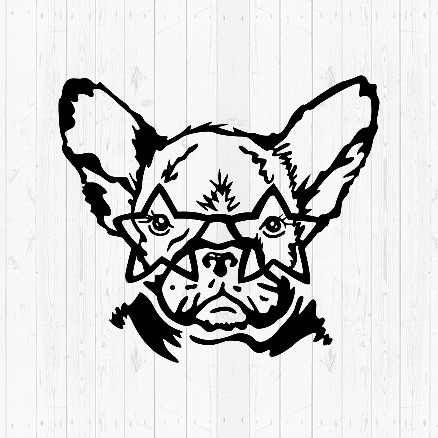 Dog With Star Glasses – 3D Lightbox SVG File for Cricut & Silhouette