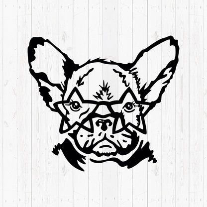 Dog With Star Glasses – 3D Lightbox SVG File for Cricut & Silhouette