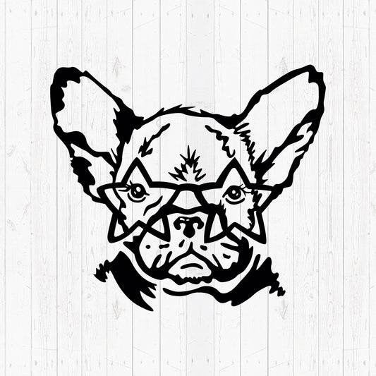 Dog With Star Glasses - Cricut File - VEKTOR KRAFT