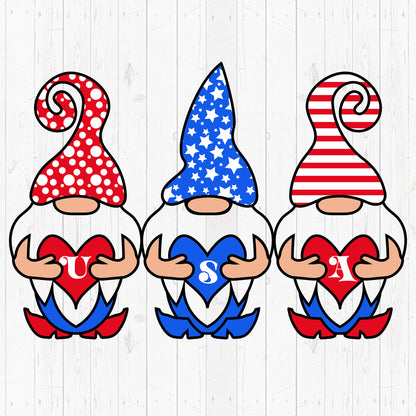4th July USA Gnome - Cricut File - VEKTOR KRAFT
