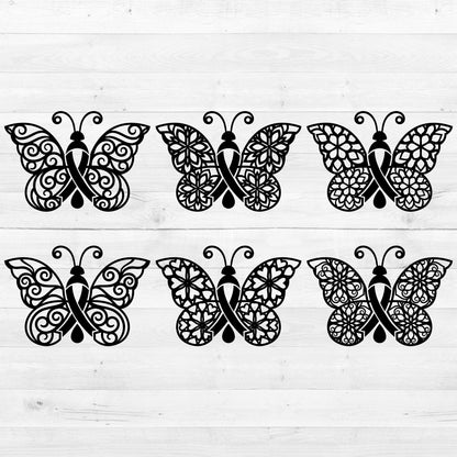 Cure Diabetes Butterfly Set - Cricut File - VEKTOR KRAFT