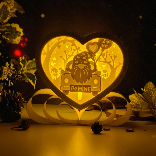Gnome Love – 3D Heart Box 1 File - Cricut File - VEKTOR KRAFT