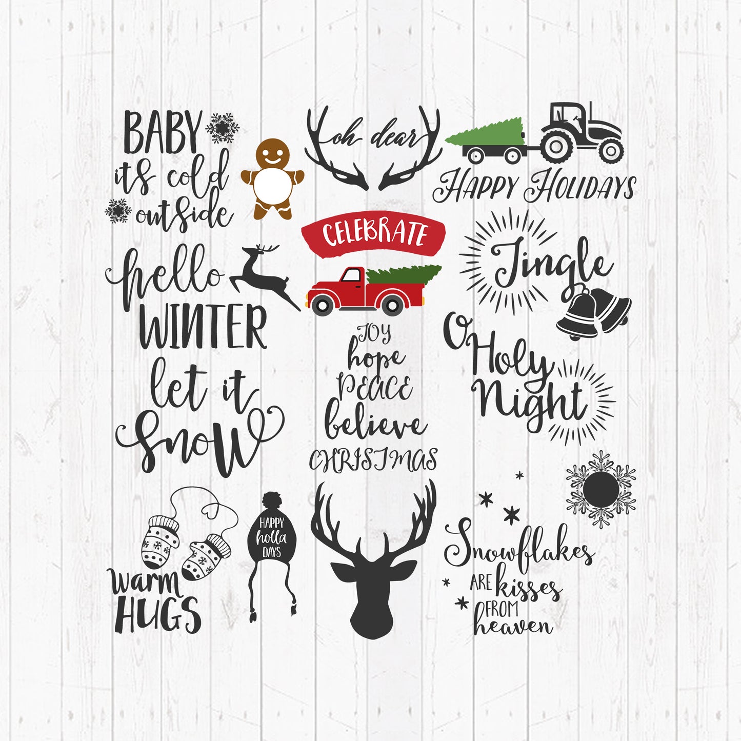 Christmas Holidays Bundle - Christmas Cricut File - VEKTOR KRAFT