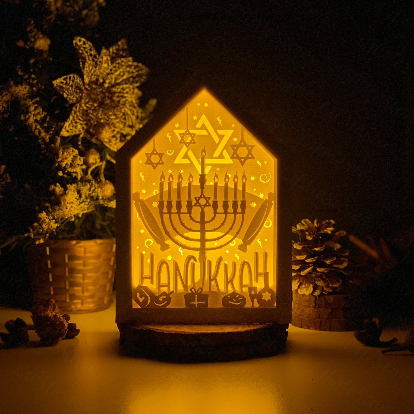 Hanukkah – 3D Box SVG File for Cricut & Silhouette