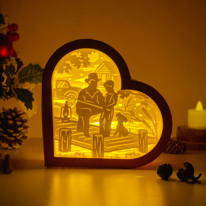 Father's Day 2 – 3D Heart Box 2  File - Cricut File - VEKTOR KRAFT