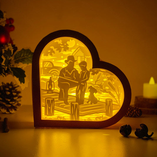 Father's Day 2 – 3D Heart Box 2  File - Cricut File - VEKTOR KRAFT