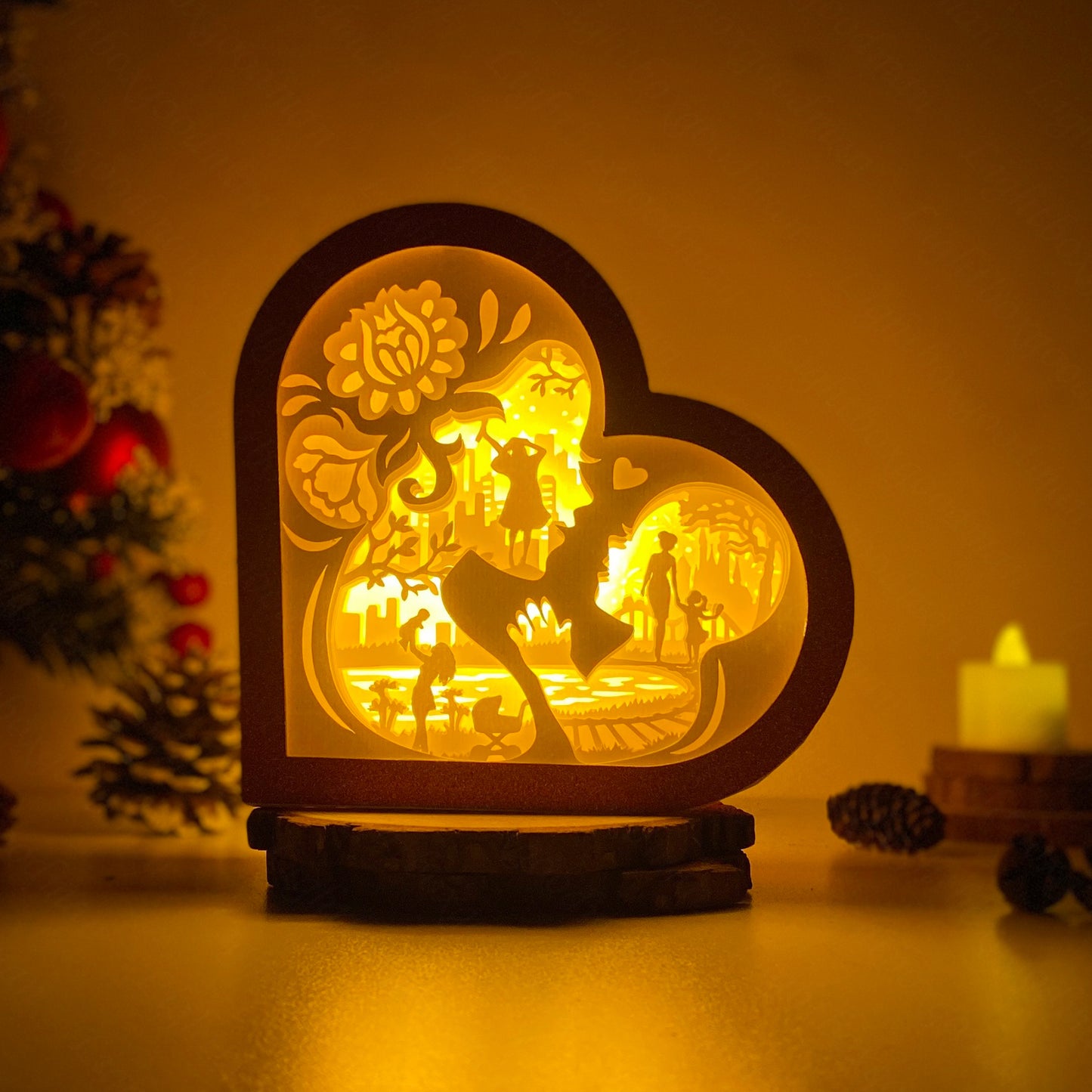 Mother's Day 4 – 3D Heart Box 2  File - Cricut File - VEKTOR KRAFT
