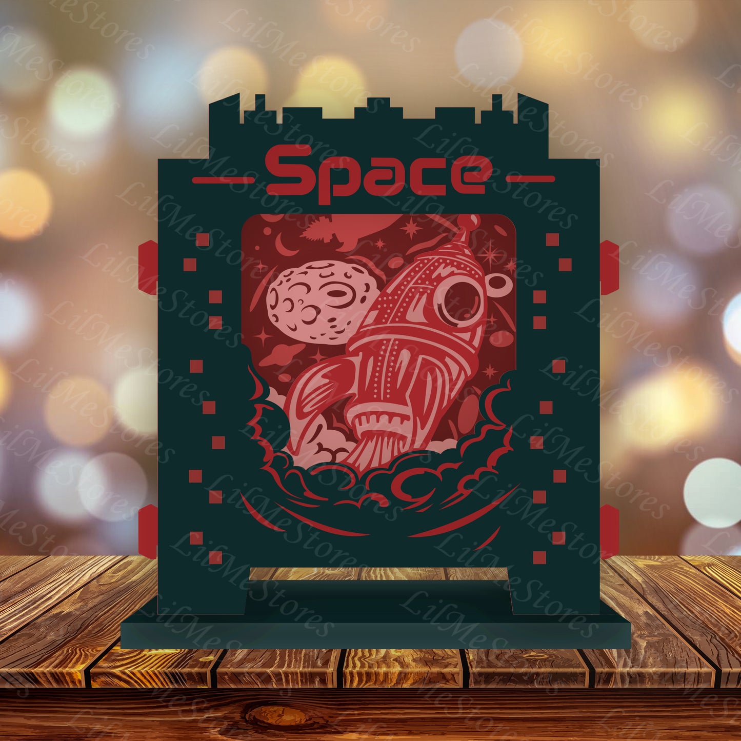 Rocket – 3D Pop-Up Card SVG File for Cricut & Silhouette