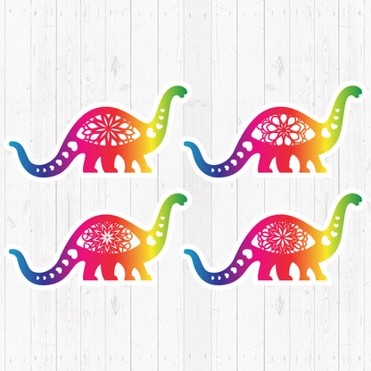 Dinosaur Specturm Stickers – 3D Lightbox SVG File for Cricut & Silhouette