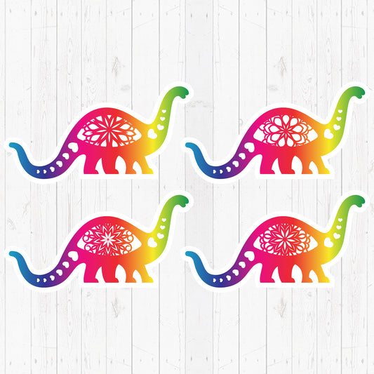 Dinosaur Specturm Stickers - Cricut File - VEKTOR KRAFT