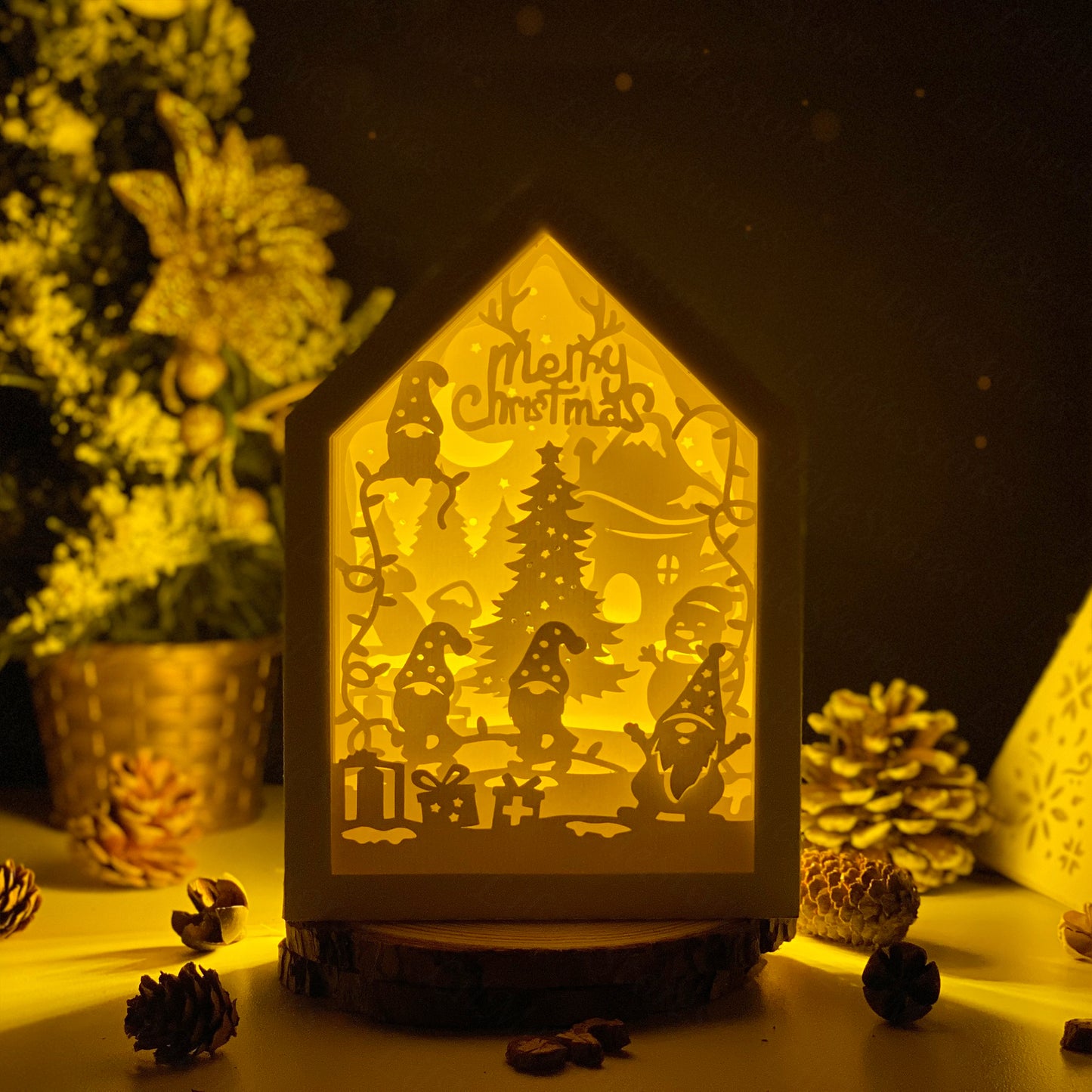 Christmas Gnome 2 – 3D Box SVG File for Cricut & Silhouette