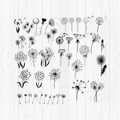 Dandelions – 3D Lantern SVG File for Cricut & Silhouette