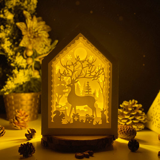 Christmas Deer 2 – 3D Box SVG File for Cricut & Silhouette