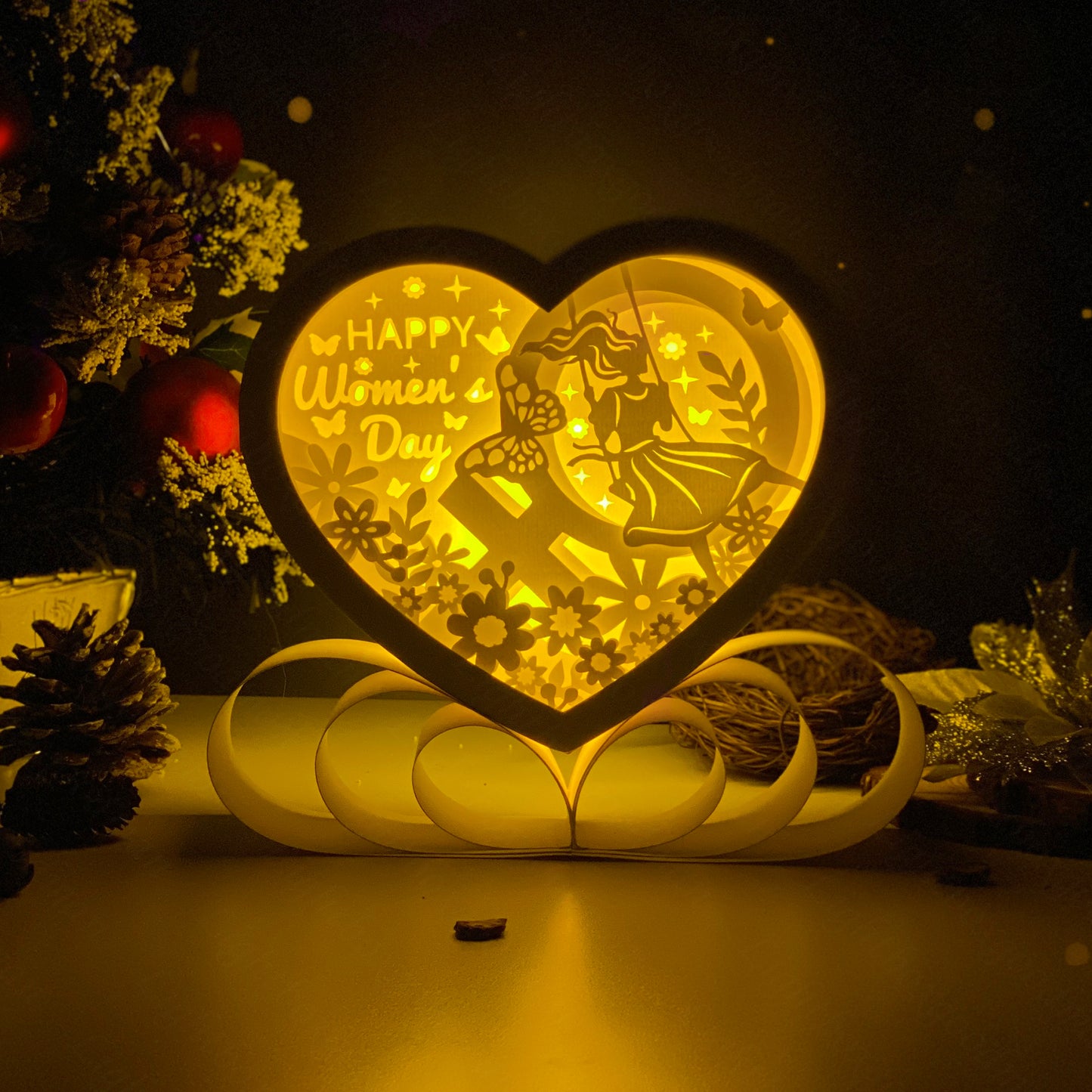 Women's Day – 3D Heart Box 1 File - Cricut File - VEKTOR KRAFT