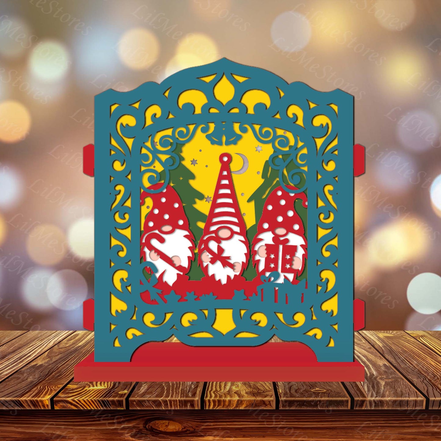 Christmas Gnome – 3D Pop-Up Card SVG File for Cricut & Silhouette