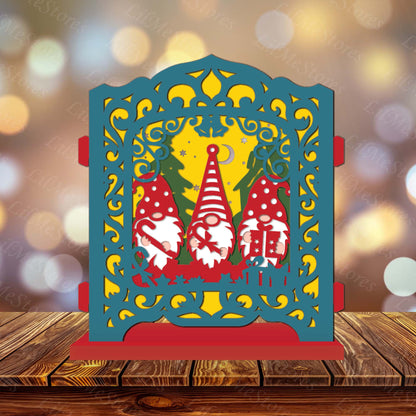 Christmas Gnome – 3D Pop-Up Card SVG File for Cricut & Silhouette
