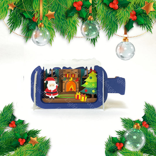 Merry Christmas 4 – 3D Pop-up Bottle File - Cricut File - VEKTOR KRAFT