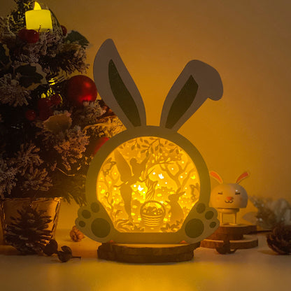 Easter 3 – 3D Bunny Box 2 File - Cricut File - VEKTOR KRAFT