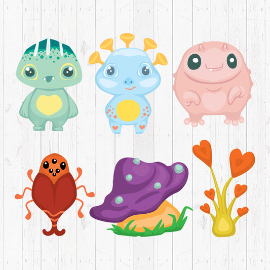 Cute Monsters Kit - Cricut File - VEKTOR KRAFT