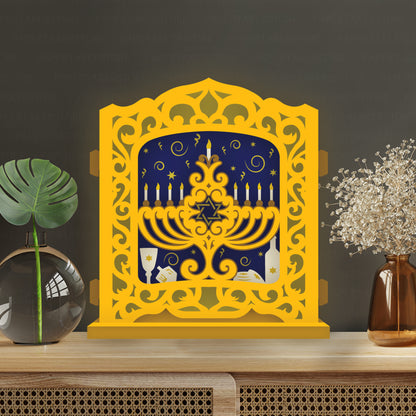 Hanukkah – 3D Pop-Up Card SVG File for Cricut & Silhouette