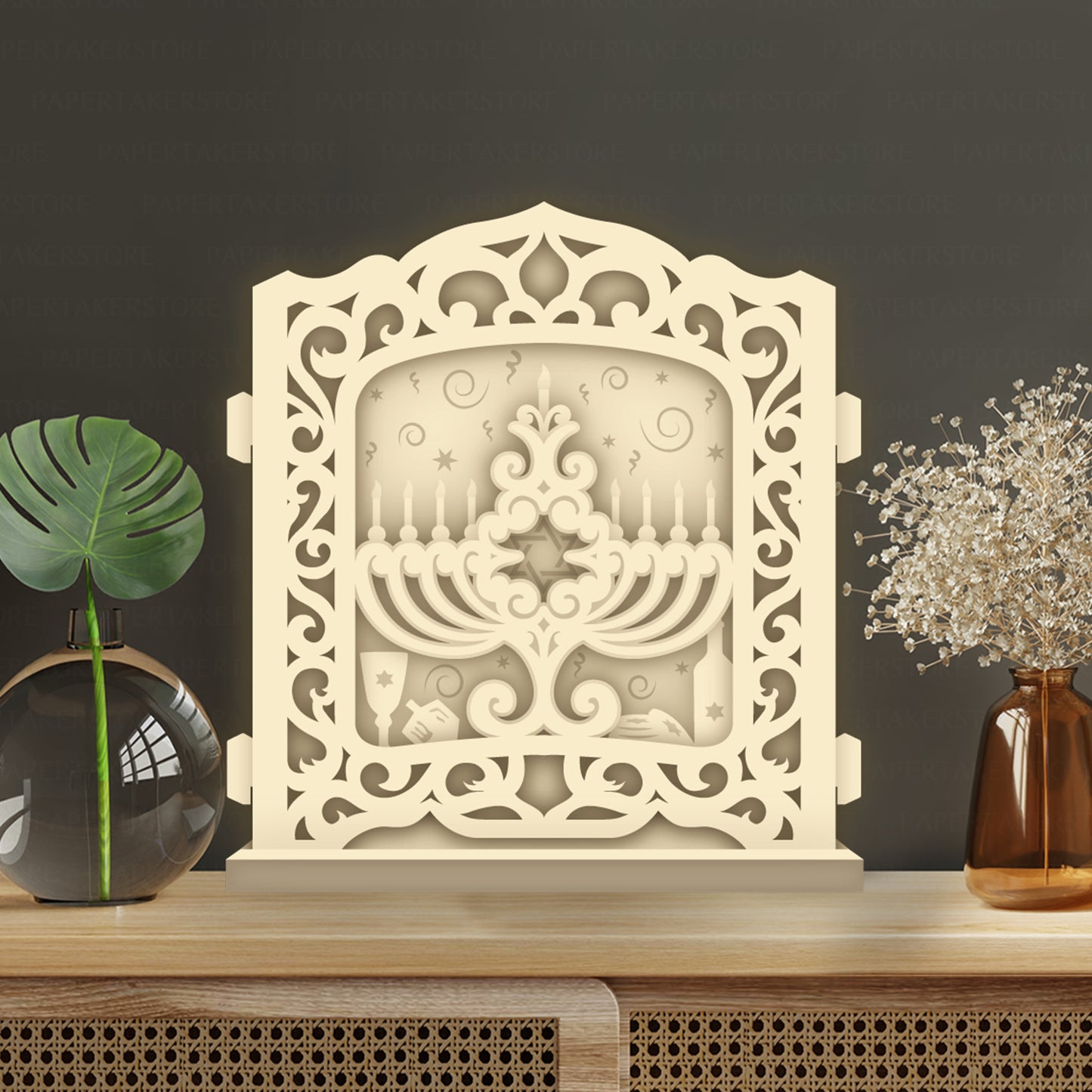 Hanukkah – 3D Pop-Up Card SVG File for Cricut & Silhouette