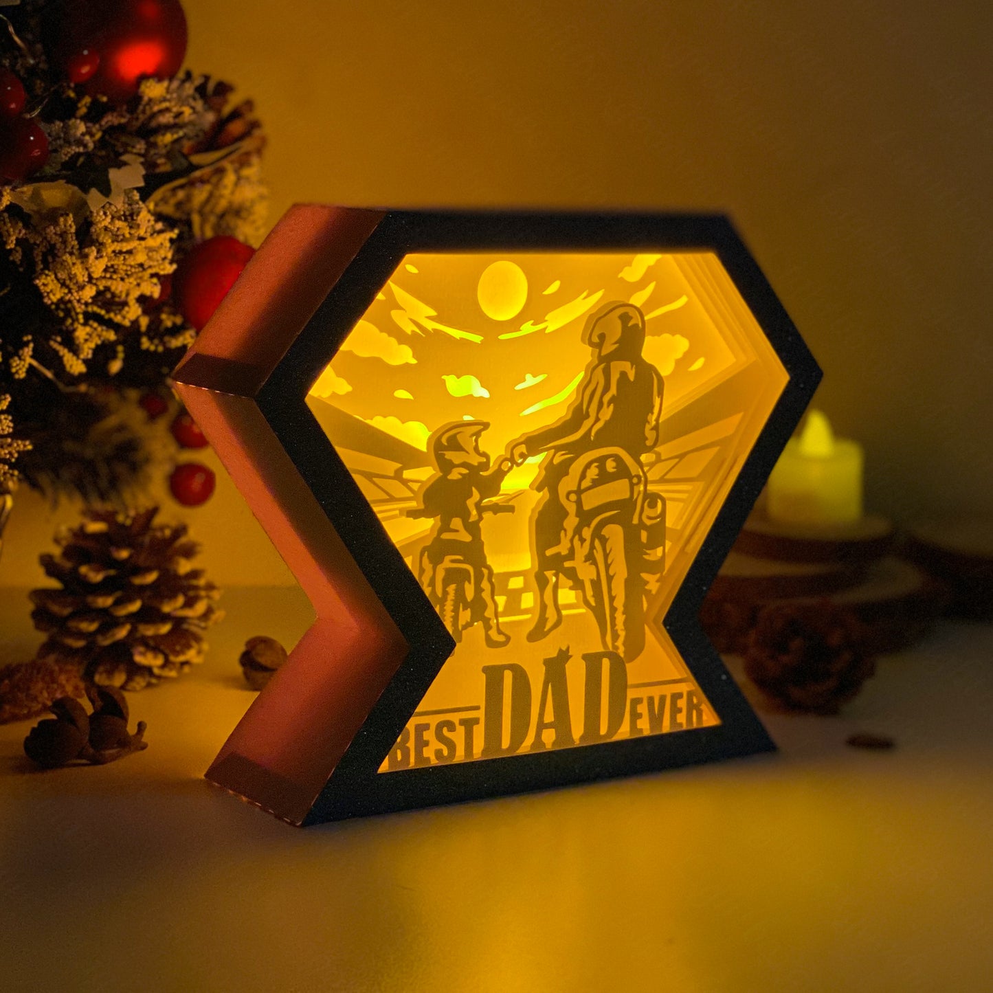 Father's Day 4 – 3D Diamond Box  File - Cricut File - VEKTOR KRAFT