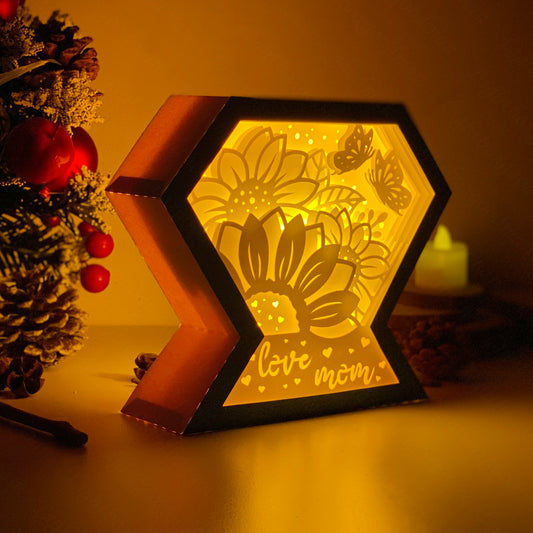 Mother's Day 5 – 3D Diamond Box  File - Cricut File - VEKTOR KRAFT