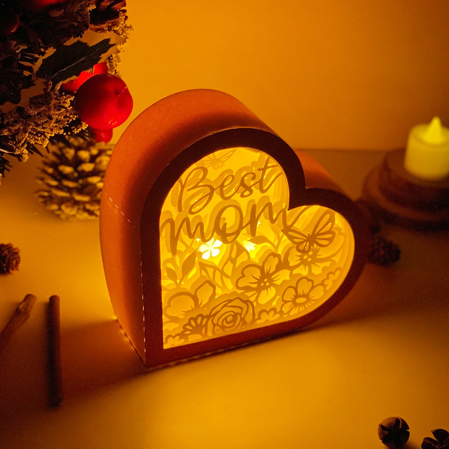 Mother's Day 2 – 3D Heart Box 2  File - Cricut File - VEKTOR KRAFT