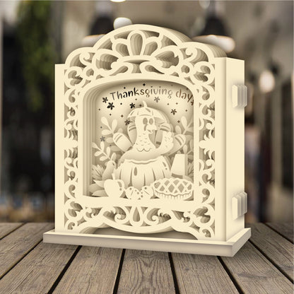 Thanksgiving Day 1 – 3D Pop-Up Card SVG File for Cricut & Silhouette
