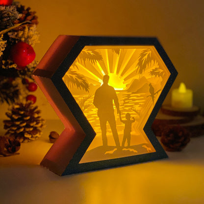 Father's Day 2 – 3D Diamond Box  File - Cricut File - VEKTOR KRAFT