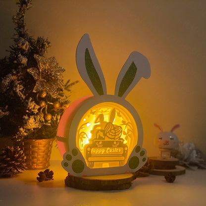 Easter Truck 2 – 3D Bunny Box 2 File - Cricut File - VEKTOR KRAFT