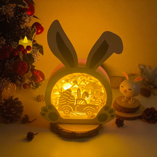 Easter Truck 1 – 3D Bunny Box 2 File - Cricut File - VEKTOR KRAFT