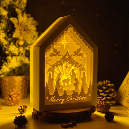 Christmas Nativity 2 – 3D Box SVG File for Cricut & Silhouette