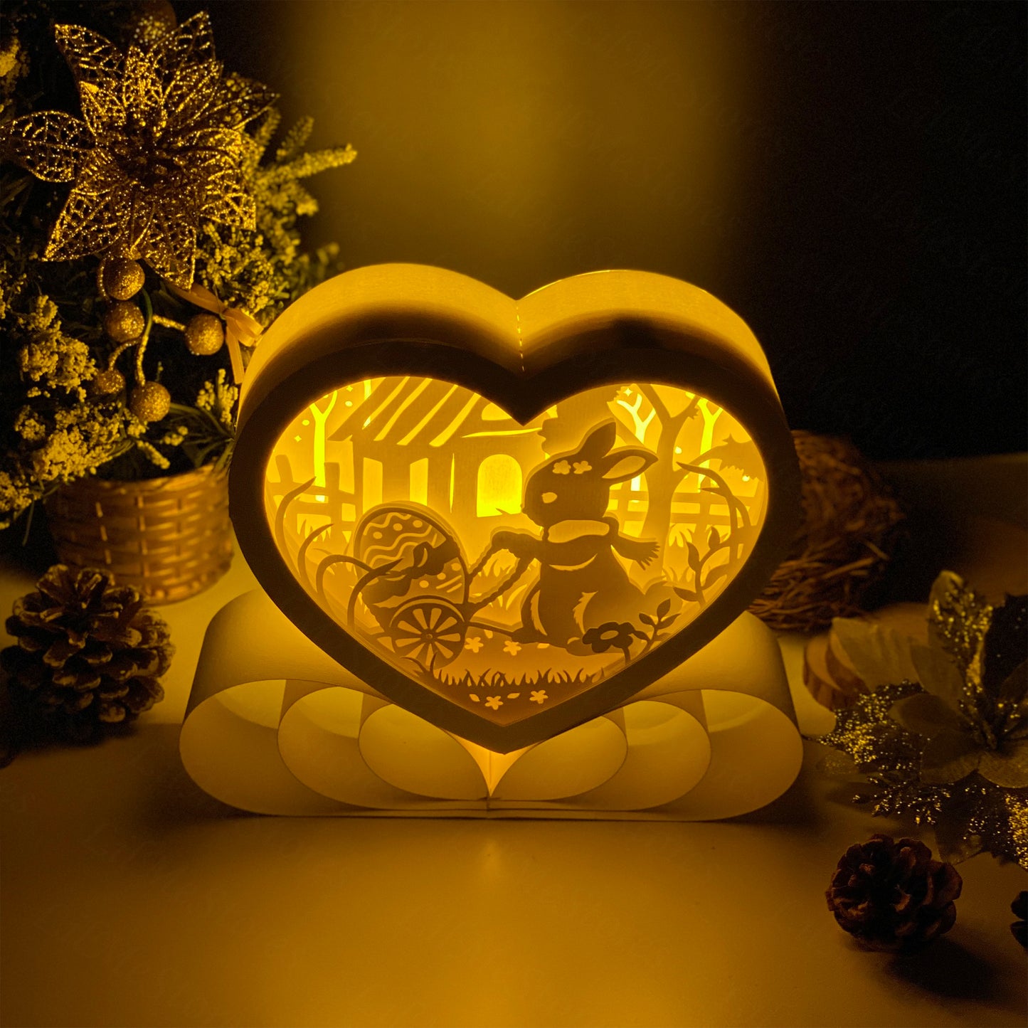 Easter 2 – 3D Heart Box 1 File - Cricut File - VEKTOR KRAFT