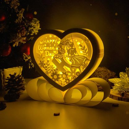 Women's Day – 3D Heart Box 1 File - Cricut File - VEKTOR KRAFT